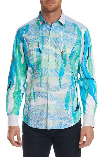 Men's Robert Graham The Merman Limited Edition Sport Shirt - White