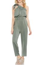 Women's Vince Camuto One-shoulder Crop Jumpsuit - Green
