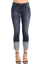 Women's Mavi Jeans Caisy Cuffed Skinny Crop Jeans - Blue