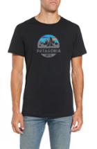 Men's Patagonia Fitz Roy Scope Crewneck T-shirt - Black