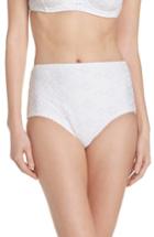 Women's Kate Spade New York Half Moon Bay High Waist Bikini Bottoms - White