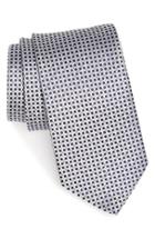 Men's Eton Dot Silk Tie, Size - Grey