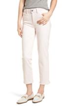 Women's Paige Hoxton High Waist Ankle Straight Leg Jeans - Pink