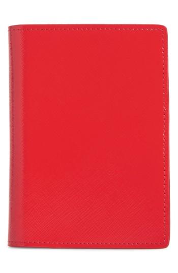 Nordstrom Leather Passport Case - Red