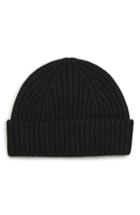 Men's Nordstrom Men's Shop Cashmere Knit Cap - Black