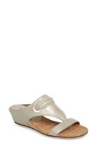 Women's Donald Pliner Dionne Wedge Sandal M - Metallic