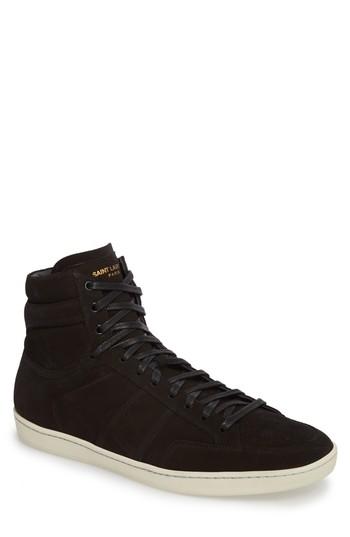 Men's Saint Laurent Sl/10h Signature Court Classic High-top Sneaker Us / 40eu - Black