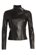 Women's Marc New York By Andrew Marc Felix Stand Collar Leather Jacket
