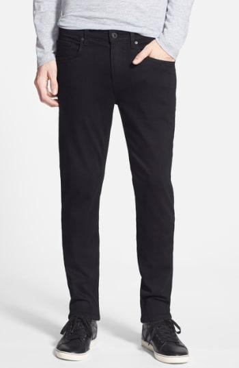 Men's Paige Transcend - Lennox Slim Fit Jeans X 36 - Black