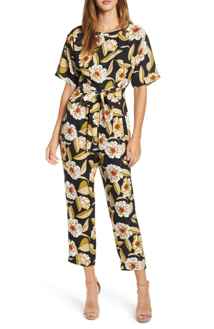 Women's Leith Belted Floral Jumpsuit