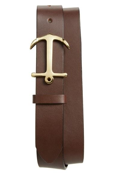 Men's Vineyard Vines Anchor Leather Belt