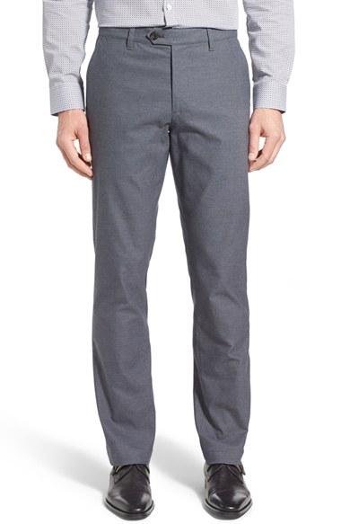 Men's Ted Baker London 'roynew' Flat Front Pants