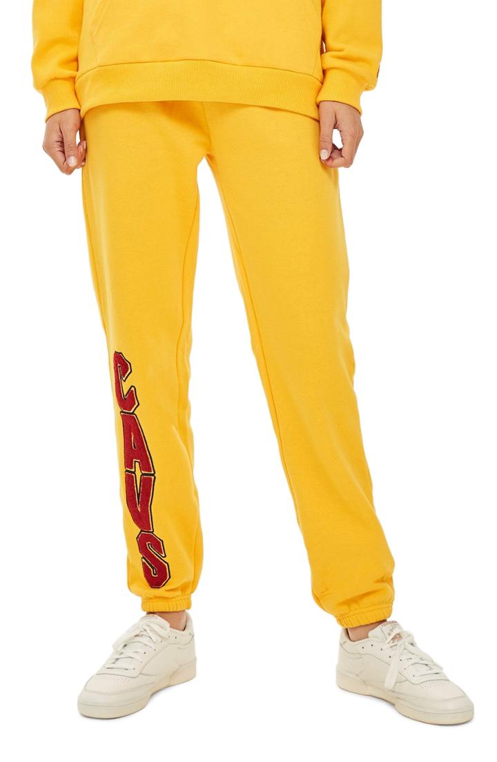 Women's Topshop X Unk Chenille Cavs Jogger Pants
