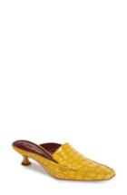 Women's Sies Marjan Robin Croc Embossed Mule Us / 36eu - Yellow