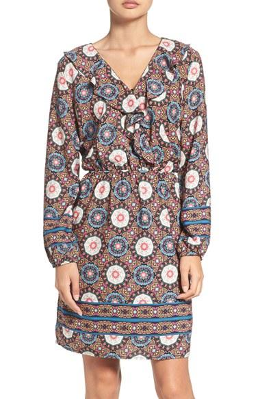 Women's Fraiche By J 'nadia' Ruffle Blouson Dress