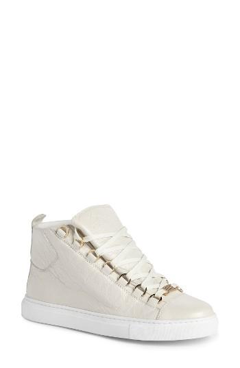 Women's Balenciaga High Top Sneaker Us / 35eu - Ivory
