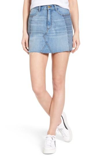 Women's Evidnt Patchwork Denim Miniskirt