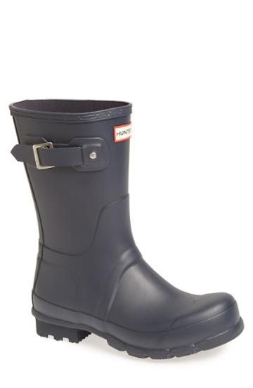 Men's Hunter Original Short Waterproof Rain Boot M - Blue
