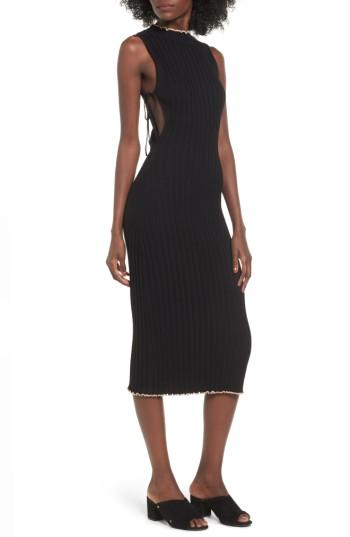 Women's Nbd Hope Side Tie Midi Dress