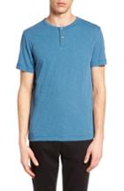 Men's Theory Gaskell Henley T-shirt, Size - Blue
