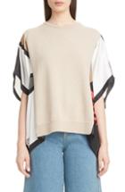 Women's Loewe Scarf Sleeve Cashmere Blend Sweater - Beige