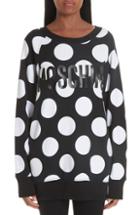 Women's Moschino Polka Dot Print Sweatshirt Us / 36 It - Black