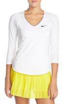 Women's Nike 'pure' Dri-fit Tennis Top - White