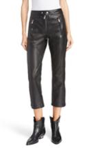 Women's Isabel Marant Etoile Aya Leather Pants Us / 34 Fr - Black