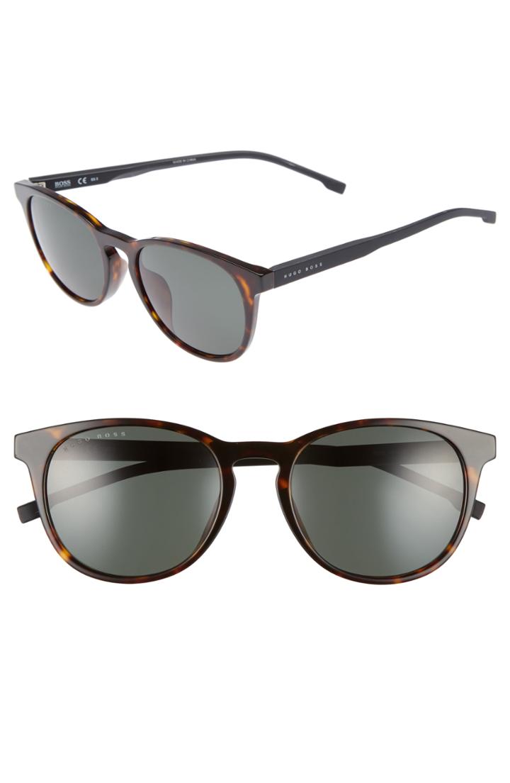 Men's Boss 54mm Sunglasses - Dark Havana/ Green