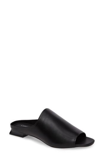 Women's Calvin Klein Mabel Open Toe Mule .5 M - Black