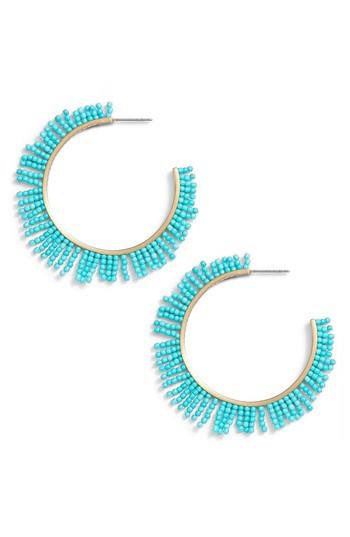 Women's Rebecca Minkoff Beaded Spiky Fringe Hoops