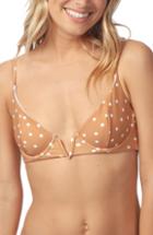 Women's Rip Curl Hanalei Polka Dot Balconette Underwire Bikini Top - Red