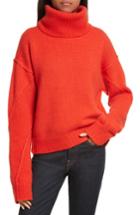 Women's Tory Burch Eva Removable Turtleneck Sweater - Orange