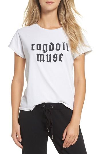 Women's Ragdoll Graphic Tee - White