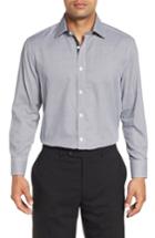 Men's English Laundry Regular Fit Check Dress Shirt - 34/35 - Black
