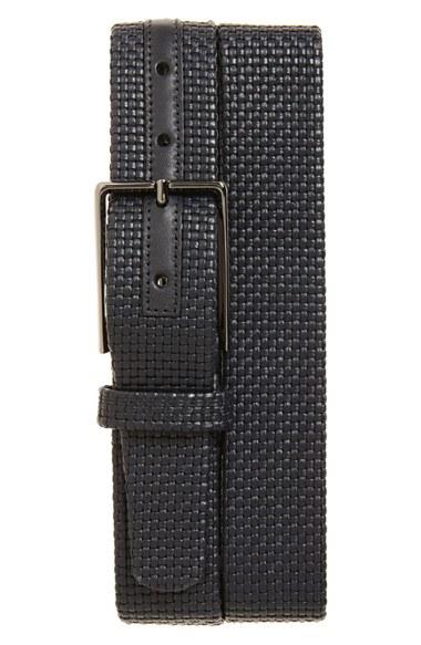 Men's Ermenegildo Zegna Woven Leather Belt