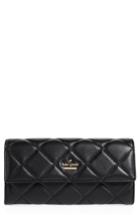 Women's Kate Spade New York Emerson Place - Kinsley Quilted Leather Wallet - Black