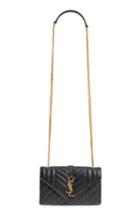Saint Laurent Small Cassandre Leather Shoulder Bag -