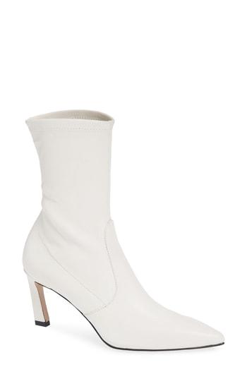 Women's Stuart Weitzman Rapture 75 Bootie .5 M - White