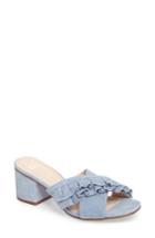 Women's Bp. Shari Ruffle Strap Slide Sandal .5 M - Blue