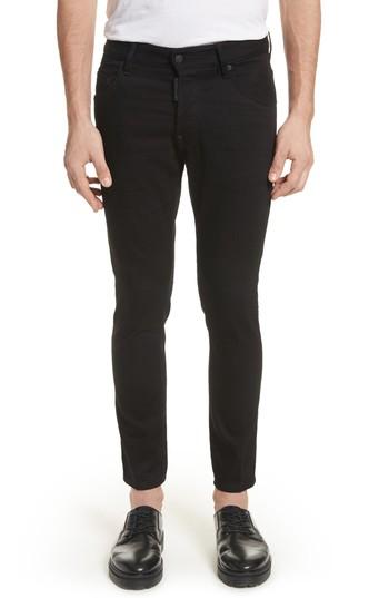 Men's Dsquared2 Black Bull Skater Jeans Eu - Black