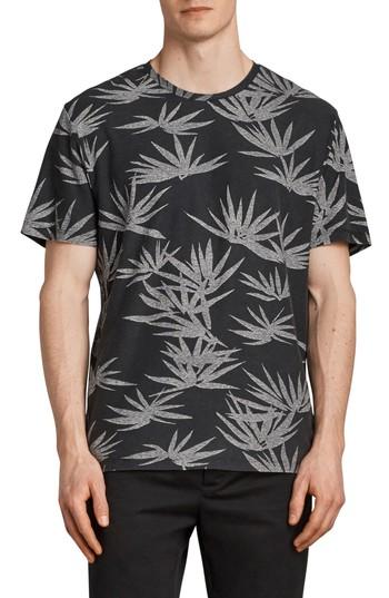 Men's Allsaints Bhutan Short Sleeve T-shirt - Black