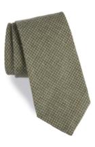 Men's Michael Bastian Geometric Wool Tie, Size - Green