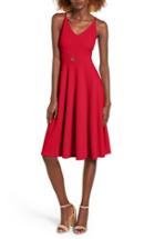 Women's Soprano Cutout Midi Dress - Red