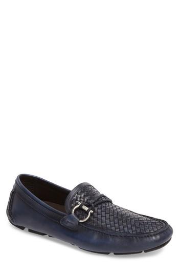 Men's Salvatore Ferragamo Front Driving Shoe .5 E - Blue