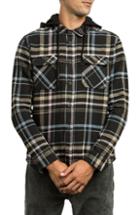 Men's Rvca Essex Hooded Flannel Shirt