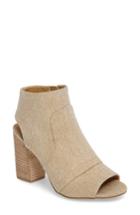 Women's Splendid Darelene Peep Toe Bootie M - Beige