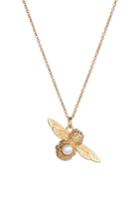 Women's Olivia Burton Imitation Pearl Bee Pendant Necklace