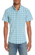Men's Mizzen+main Whitney Plaid Short Sleeve Sport Shirt - Blue/green