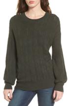 Women's Hinge Open Back Sweater - Green